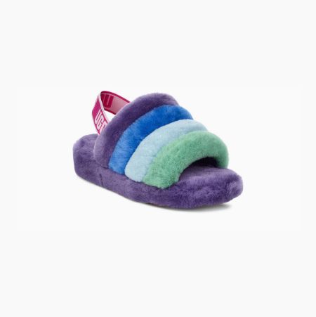 UGG Pride Fluff Yeah - Badesandaler Herre - Multicolor Lilla (NO-P503)